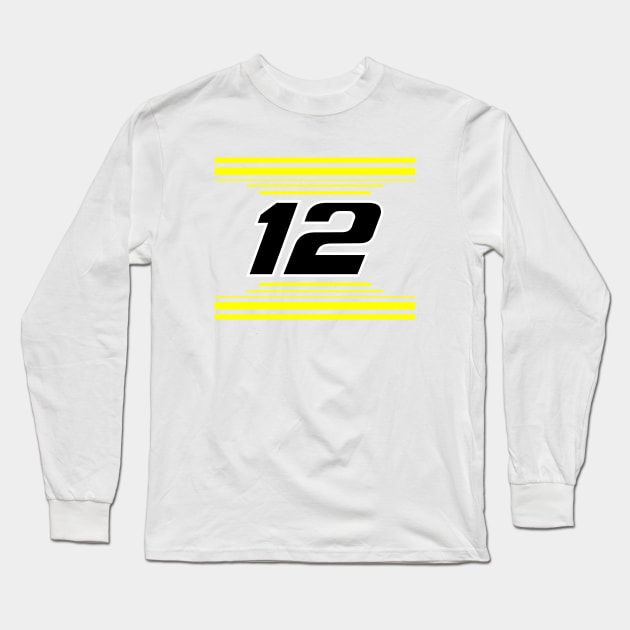 Ryan Blaney #12 2024 NASCAR Design Long Sleeve T-Shirt by AR Designs 